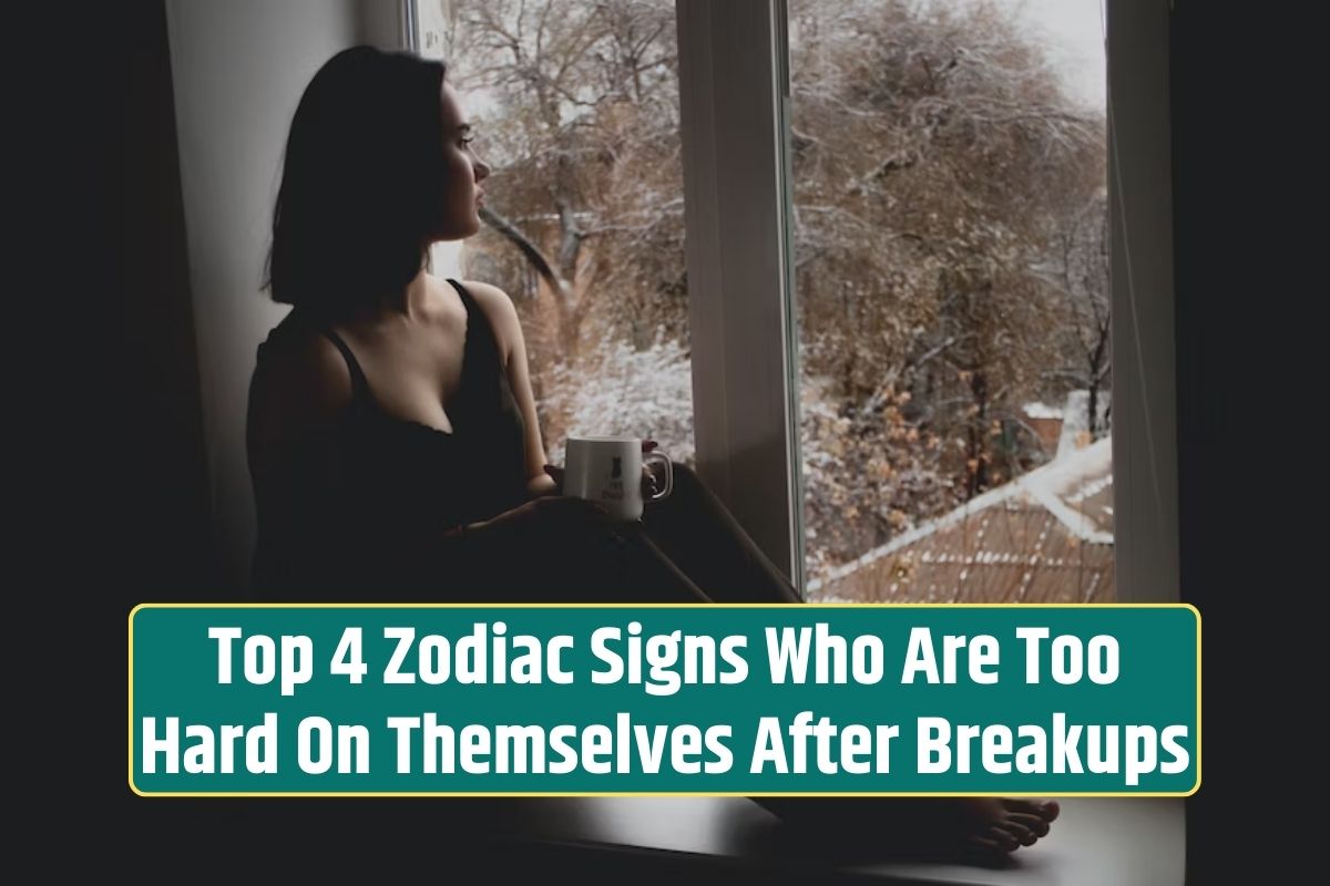 Zodiac signs, breakups, self-criticism, coping with heartbreak, self-reflection, healing process, emotional intensity, self-demanding, self-blame, self-compassion, astrology and breakups,