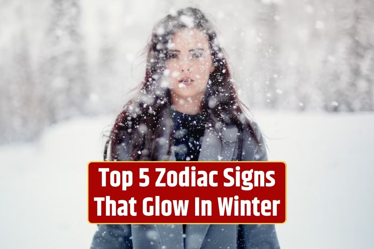 Radiant zodiac signs in winter, shining personalities during the cold season, embracing winter with zodiac signs, joyful energy in winter, positivity during the chilly months,